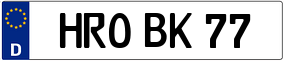 Trailer License Plate